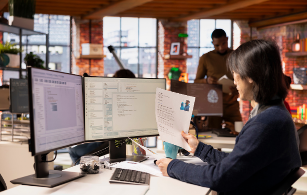 Recruiter reviewing ATS resume rejection results and candidate rankings in applicant tracking software